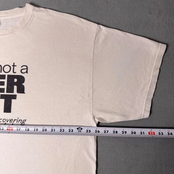 Y2K Beer Gut Funny Humor Novelty Graphic T Shirt Rock Hard Abs Gildan XL - Picture 6 of 8